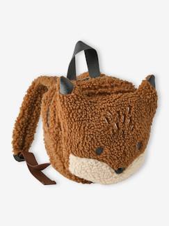 Jungenkleidung-Kinder Rucksack aus Teddyfleece, Fuchs