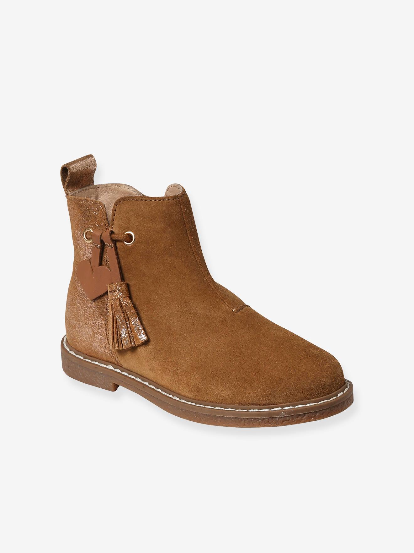 Mädchen Boots mit Anziehtrick camel Gr. 24 von vertbaudet