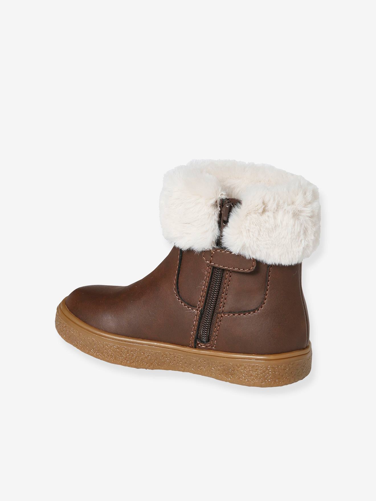 Thumbnail - Warme Mädchen Boots mit Reißverschluss