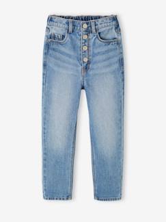 Maedchenkleidung-Jeans-Mädchen Mom-Fit-Jeans, WATERLESS Hüftweite SLIM
