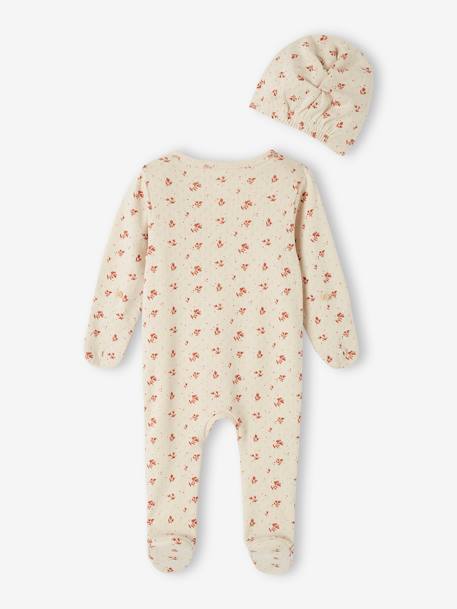 Baby-Set: Overall & Mütze Oeko-Tex perlgrau 5