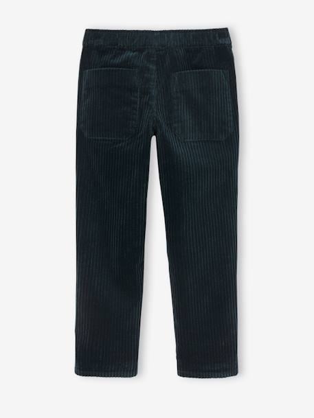 Jungen Cordhose mit Dehnbund, Bundweite verstellbar schieferblau+tannengrün 11