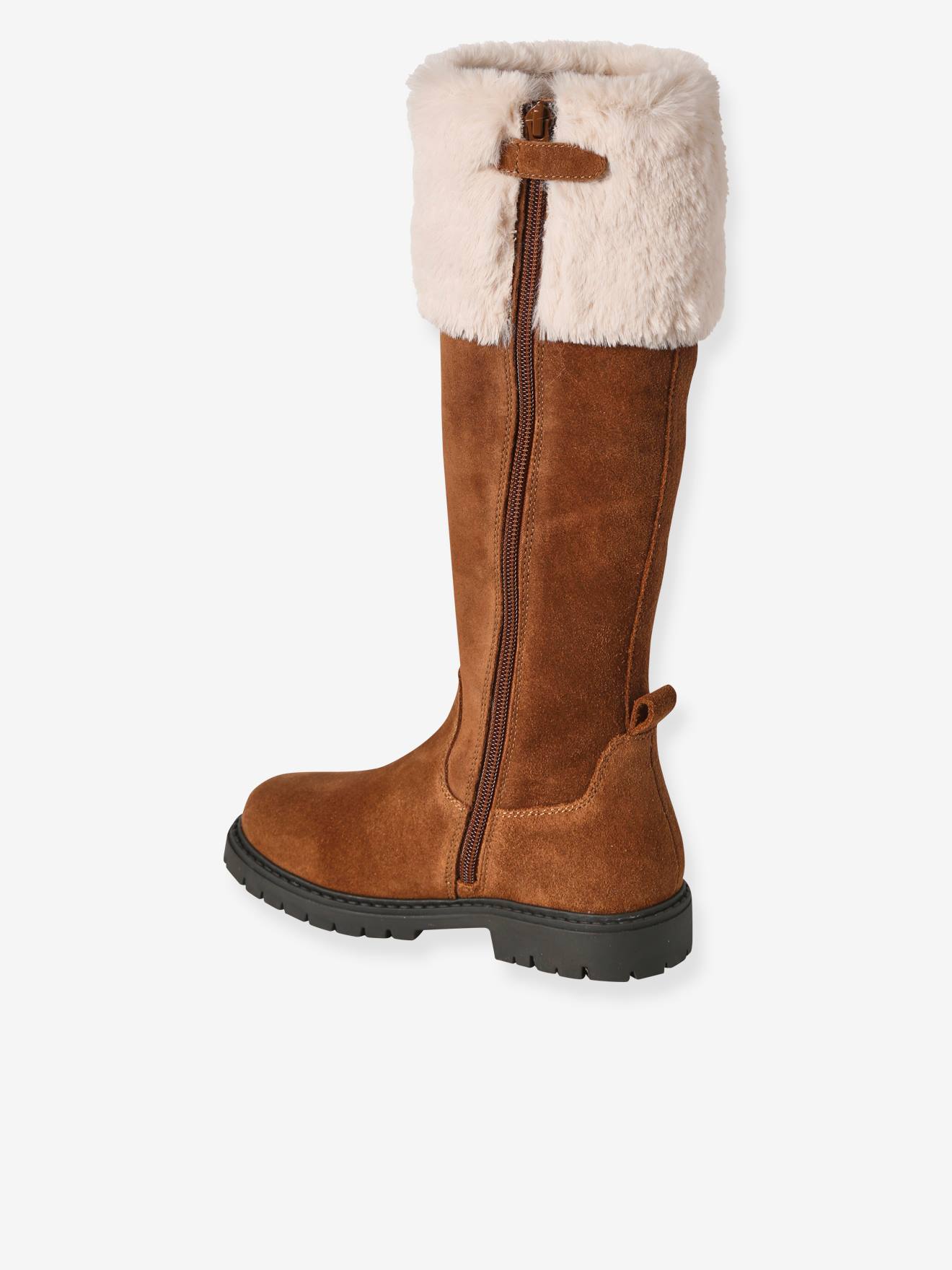 Thumbnail - Warme Mädchen Reiterstiefel mit Reißverschluss