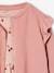 Mädchen Set: Shirtkleid & Cardigan - karamell+pudrig rosa - 9