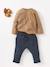Jungen Baby Henley-Shirt BASIC, personalisierbar - cappuccino+dunkelgrün+nachtblau+rostbraun+sand+terrakotta farbe - 6