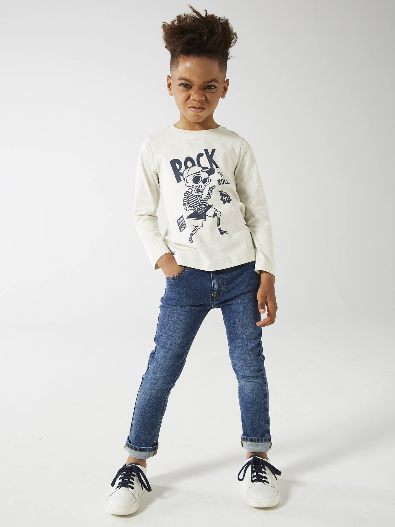 Thumbnail - Jungen Slim-Fit-Jeans BASIC