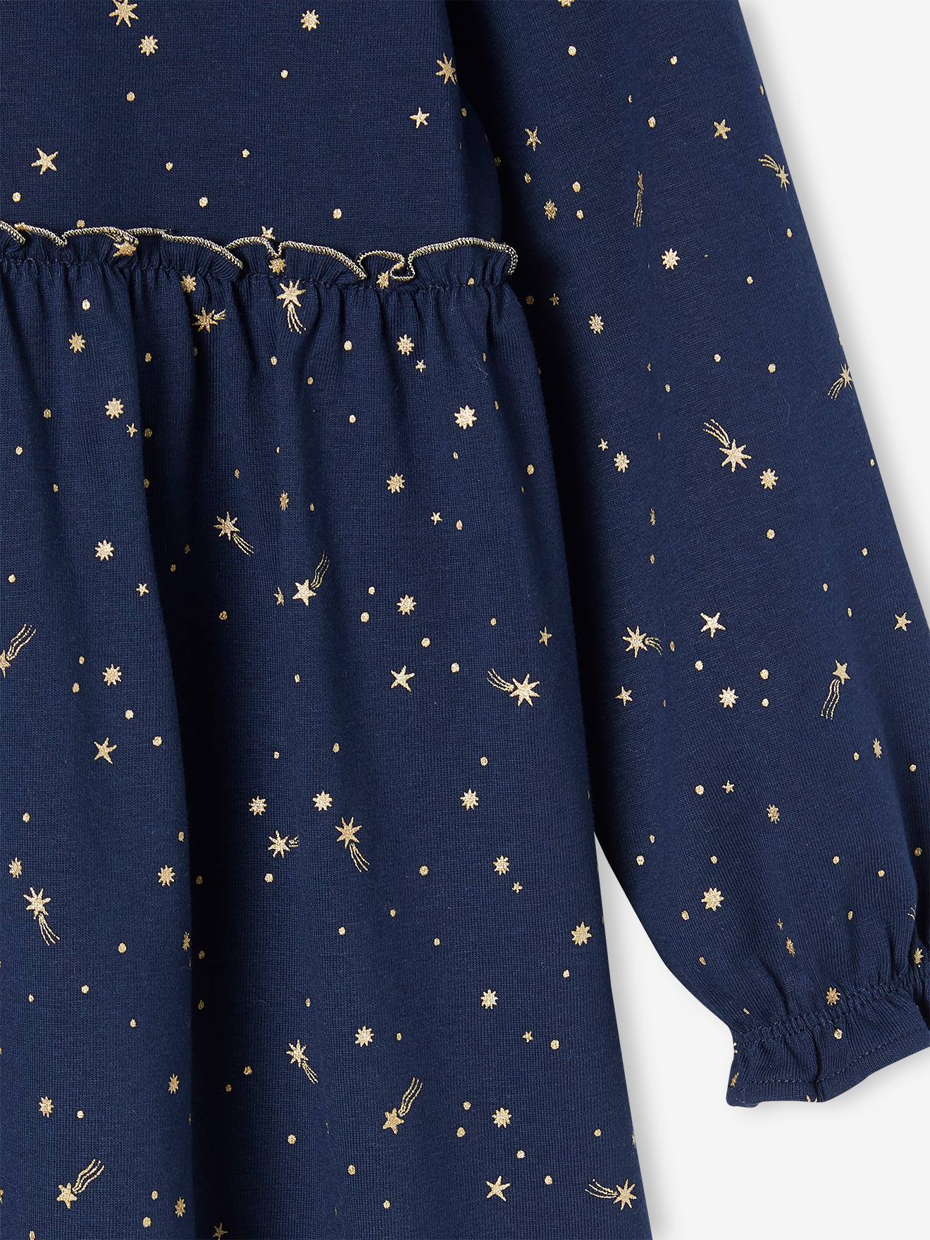 Thumbnail - Festliches Mädchen Kleid mit Glanzsternen