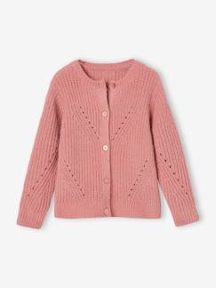Maedchenkleidung-Pullover, Strickjacken & Sweatshirts-Strickjacken-Mädchen Cardigan aus Chenille-Garn