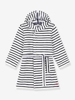 -Kinder Bademantel aus Frottee PETIT BATEAU, Streifen