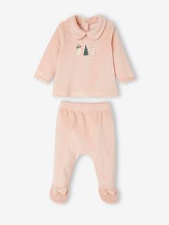 Babymode-Strampler & Schlafanzüge-Weihnachtlicher Baby Samt-Schlafanzug