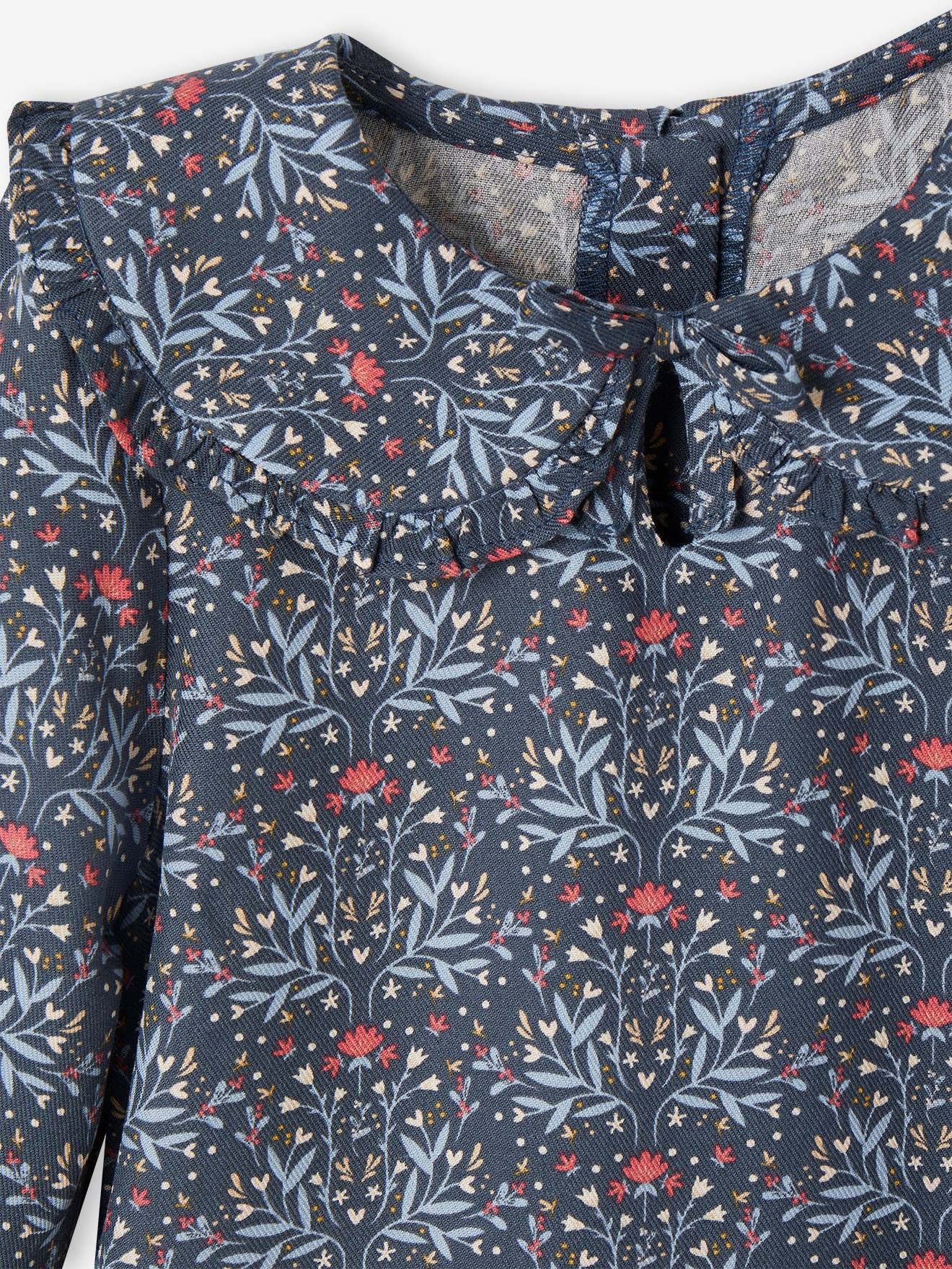 Thumbnail - Mädchen Baby Bluse mit Bubikragen