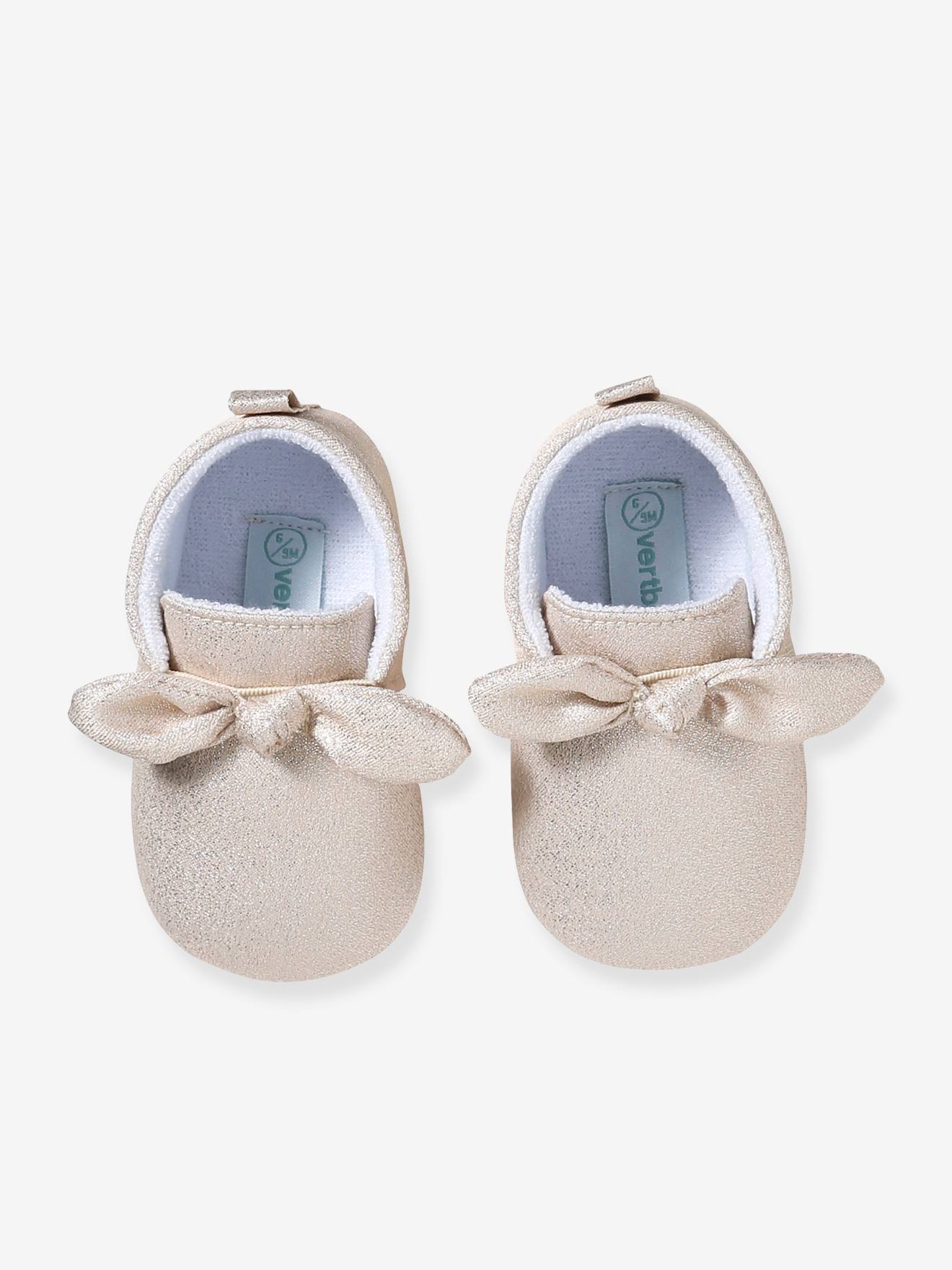 Thumbnail - Baby Krabbelschuhe mit Schleifenband