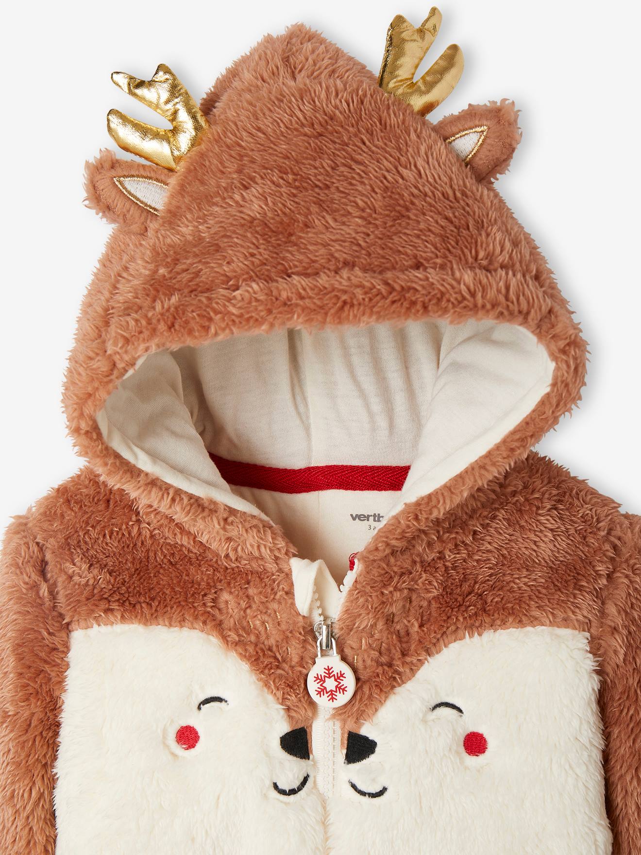 Thumbnail - Weihnachtlicher Baby Plüsch-Overall