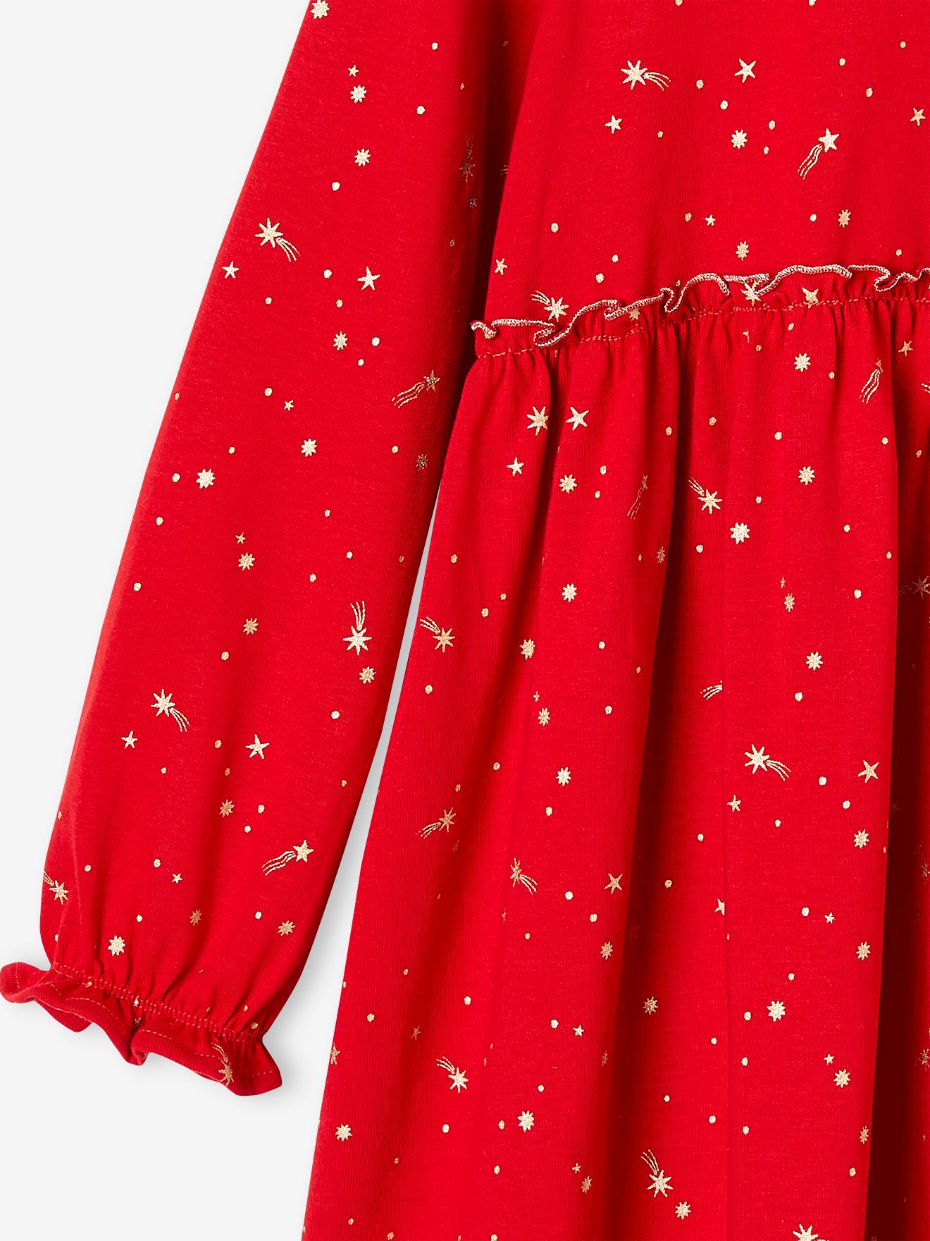 Thumbnail - Festliches Mädchen Kleid mit Glanzsternen