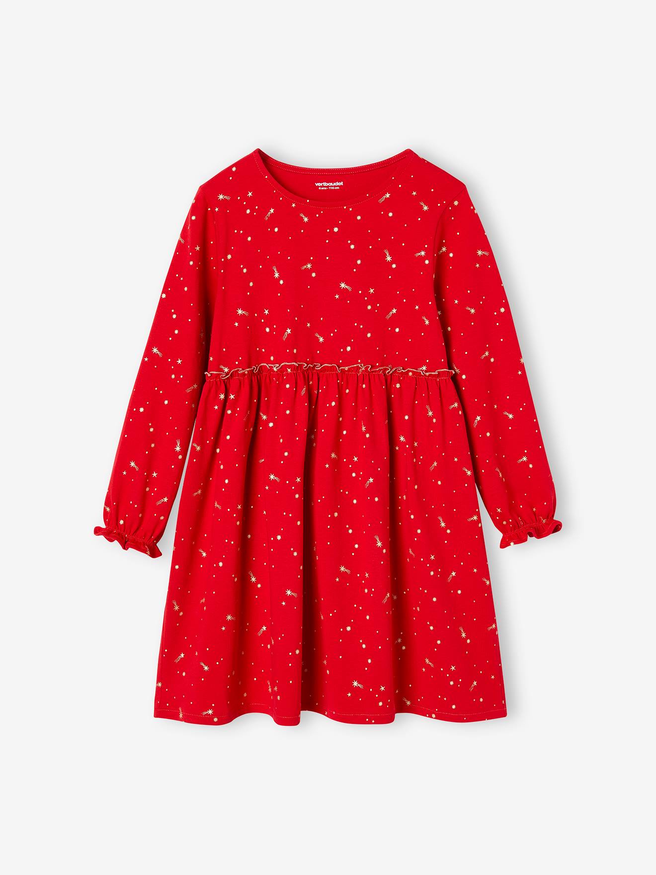Festliches Mädchen Kleid mit Glanzsternen