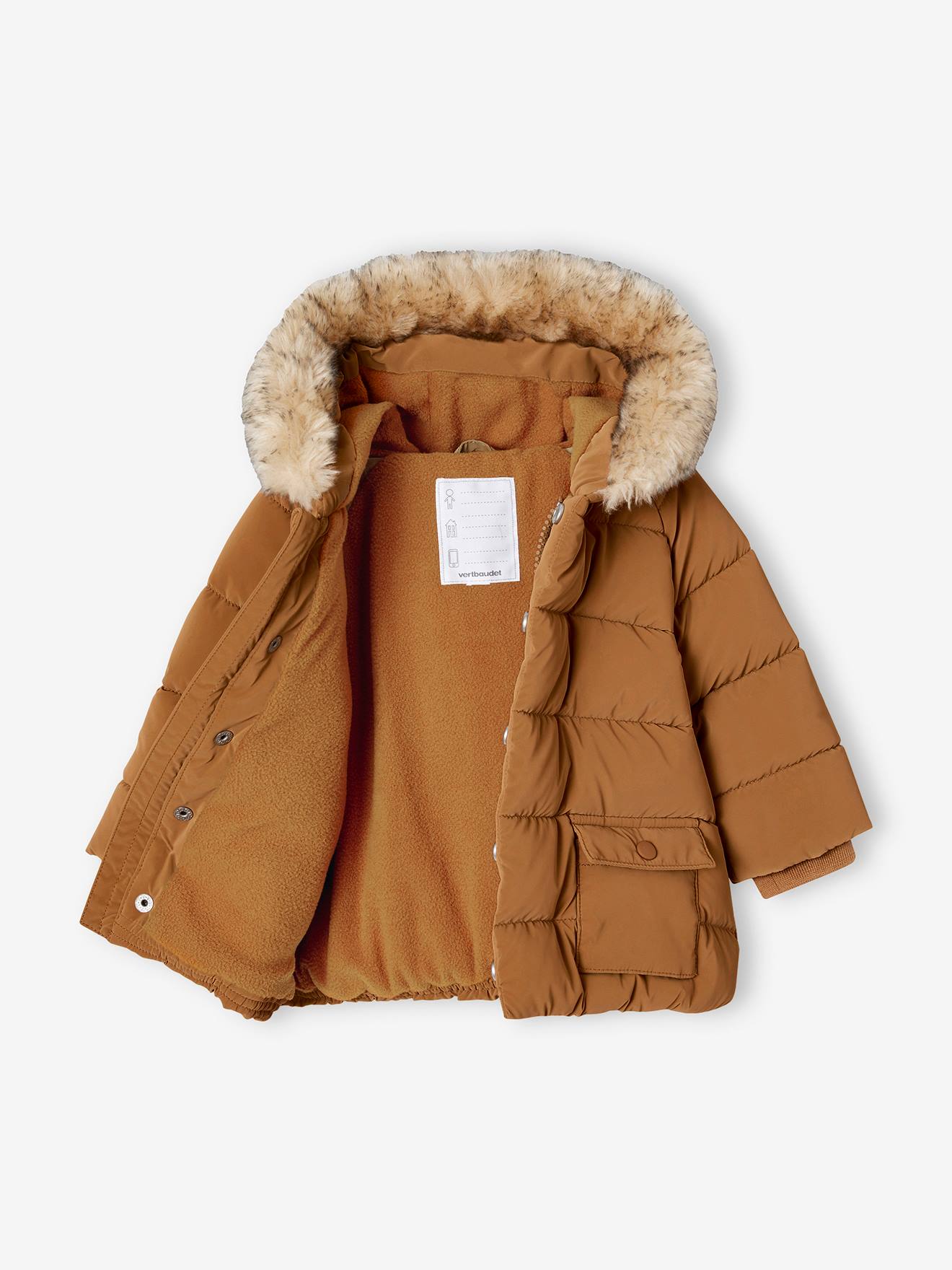 Thumbnail - Jungen Baby Winterjacke mit Recycling-Polyester kurkuma