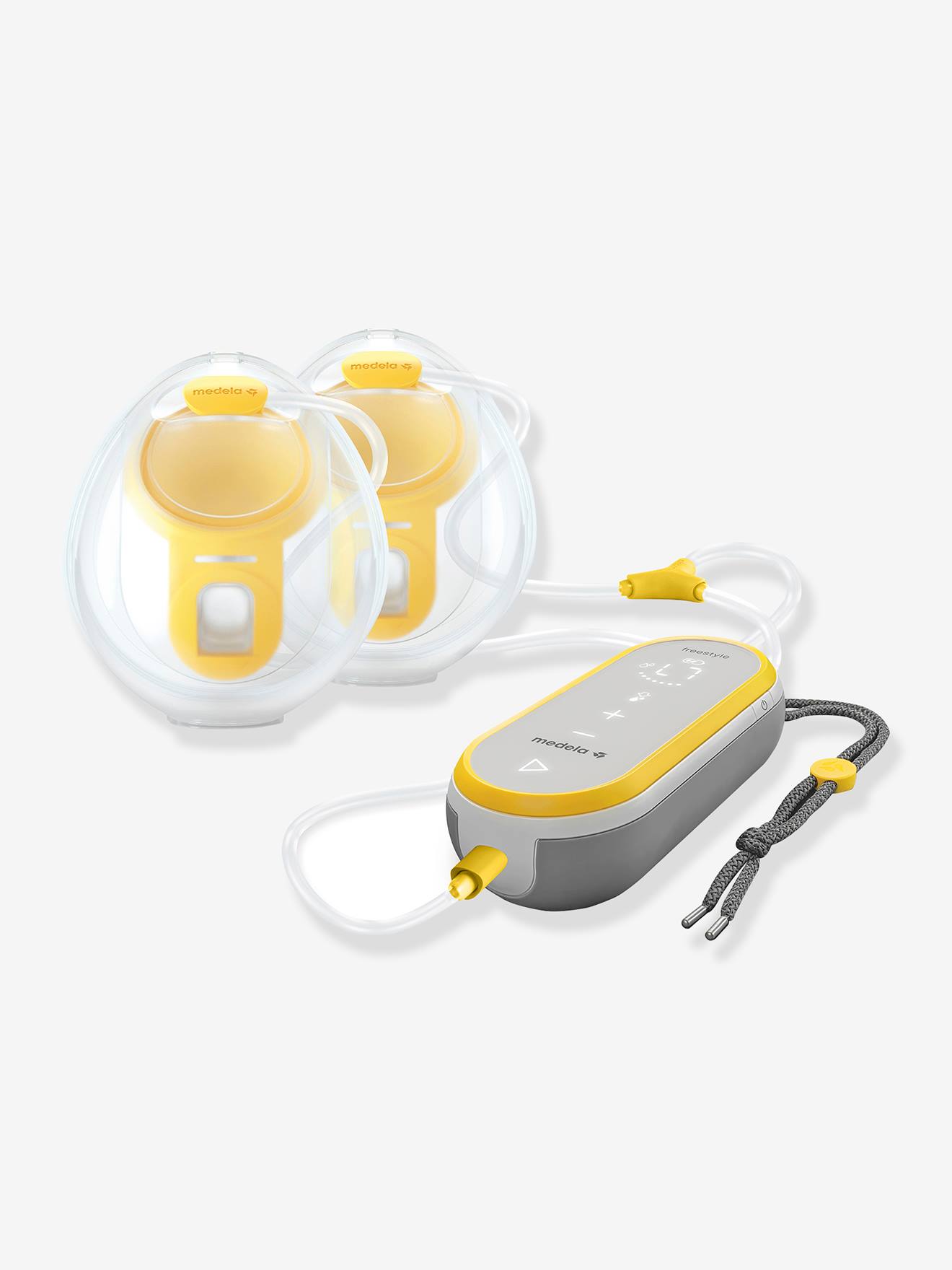 Jheppbay Milchpumpe Elektrisch Tragbar Doppelt - 3 Modi Und 12 Stufen, Breast Pump Mit 5s Schnellinstallation, BPA-frei, Schmerzfreie, Geräuscharme Elektrische Milchpumpe Freihändig(2er-Pack), Grau