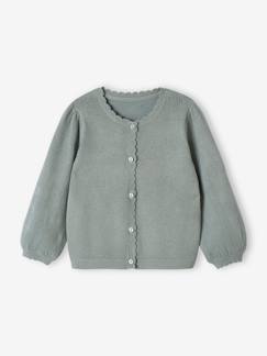 Babymode-Pullover, Strickjacken & Sweatshirts-Mädchen Baby Strickjacke mit Ajourmuster Oeko-Tex