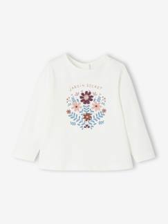 Babymode-Shirts & Rollkragenpullover-Baby Weihnachts-Shirt mit Blumen