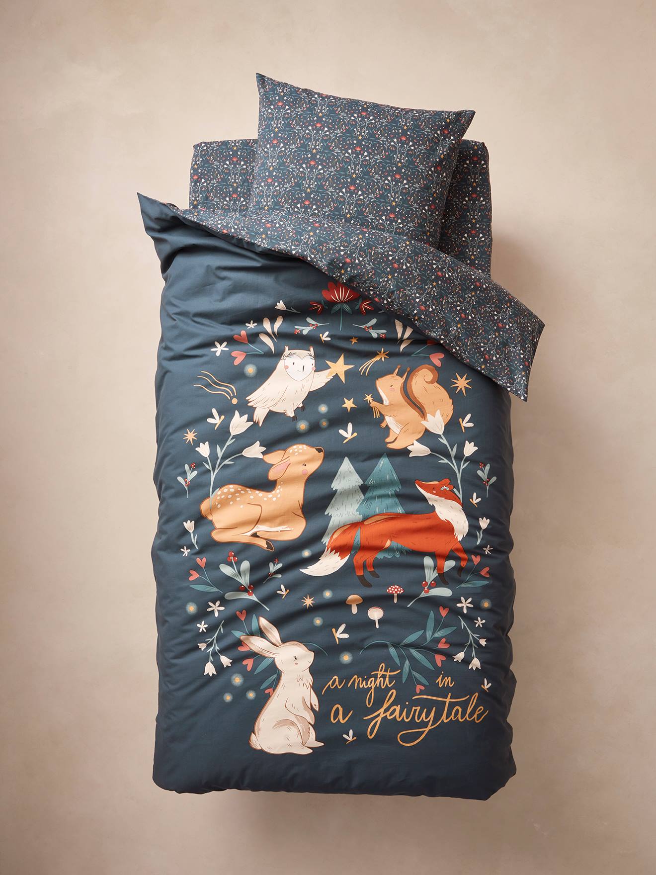 Thumbnail - Kinder Bettwäsche-Set MAGIC FOREST mit Recycling-Baumwolle