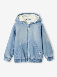 Jungenkleidung-Jacken & Mäntel-Jungen Jeansjacke mit Kuschelfutter