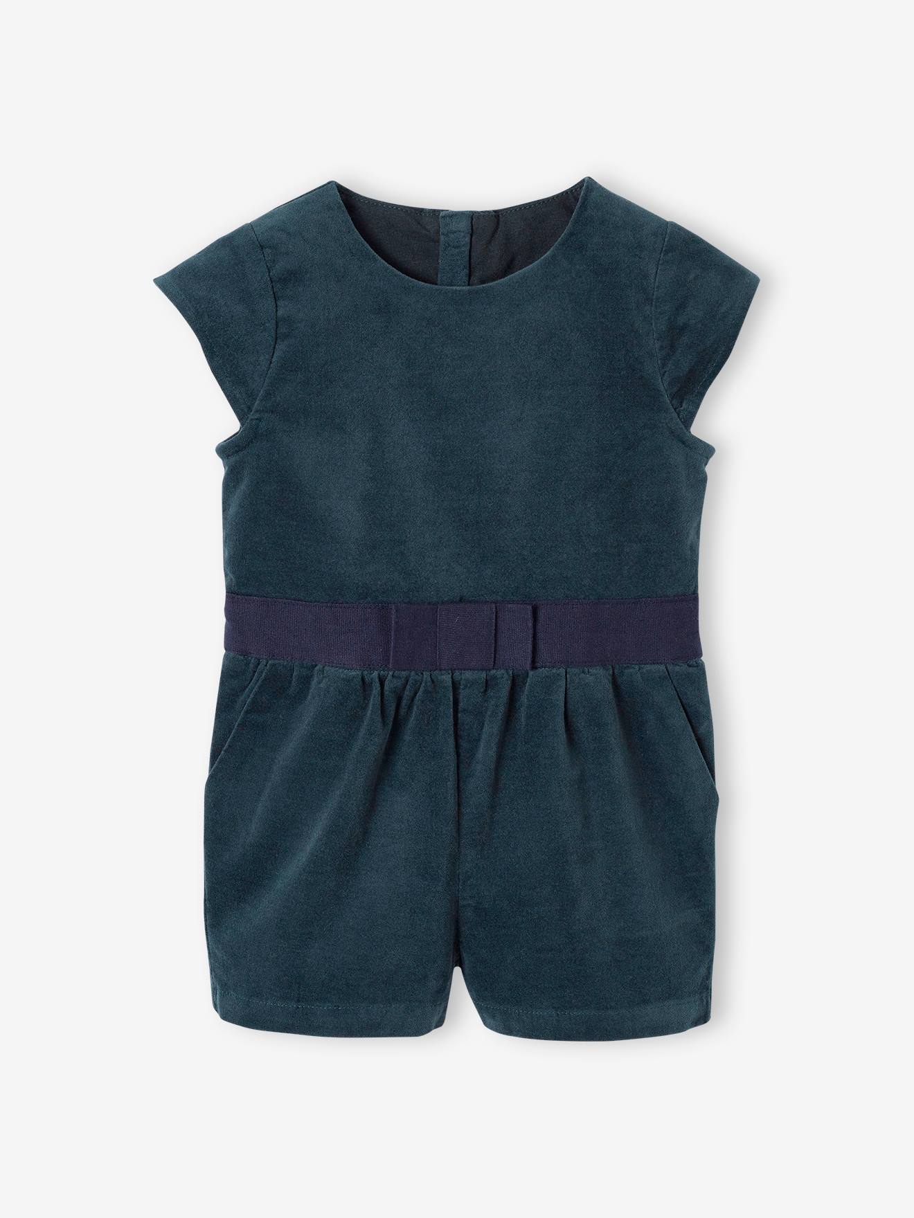 Kurzer Baby Overall aus Samt