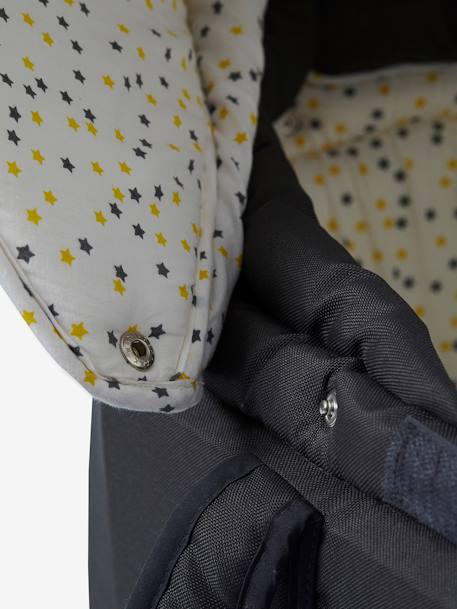 Softtragetasche für Babys - anthrazit/sterne+stahlgrau - 8