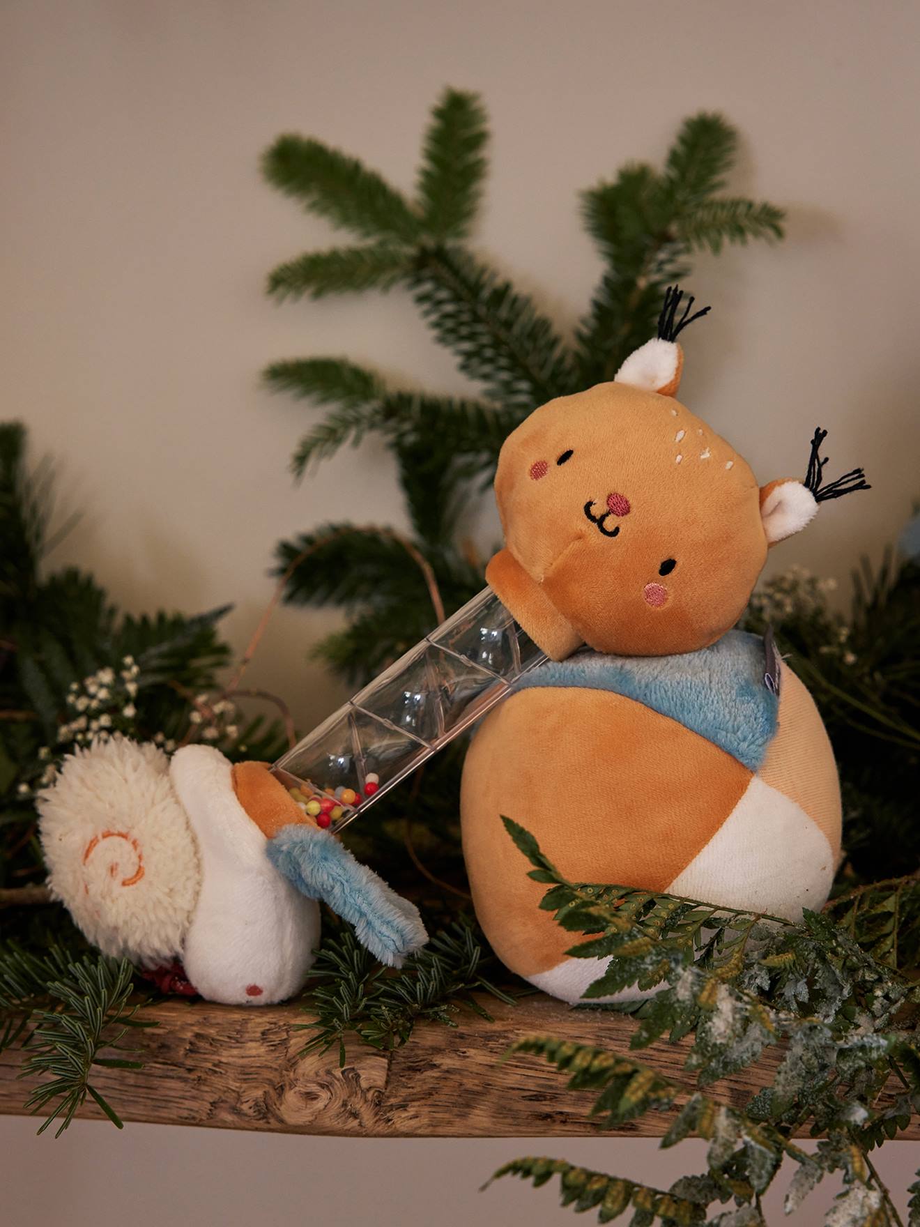 Vertbaudet Baby Regenmacher Waldfreunde Grün Einheitsgröße