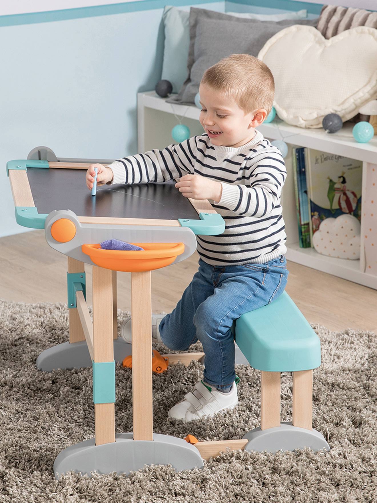 Kinder 2-in-1 Schulbank & Maltafel Modulo Space SMOBY