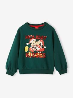Maedchenkleidung-Weihnachtliches Mädchen Sweatshirt Disney MINNIE MAUS