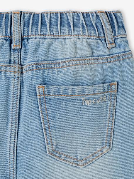Mädchen Mom-Fit-Jeans, WATERLESS Hüftweite REGULAR - blue stone+double stone+jeansblau - 13