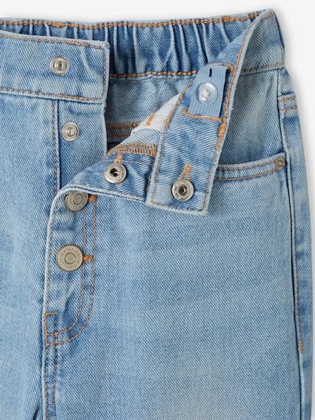 Mädchen Mom-Fit-Jeans, WATERLESS Hüftweite REGULAR - blue stone+double stone+jeansblau - 12