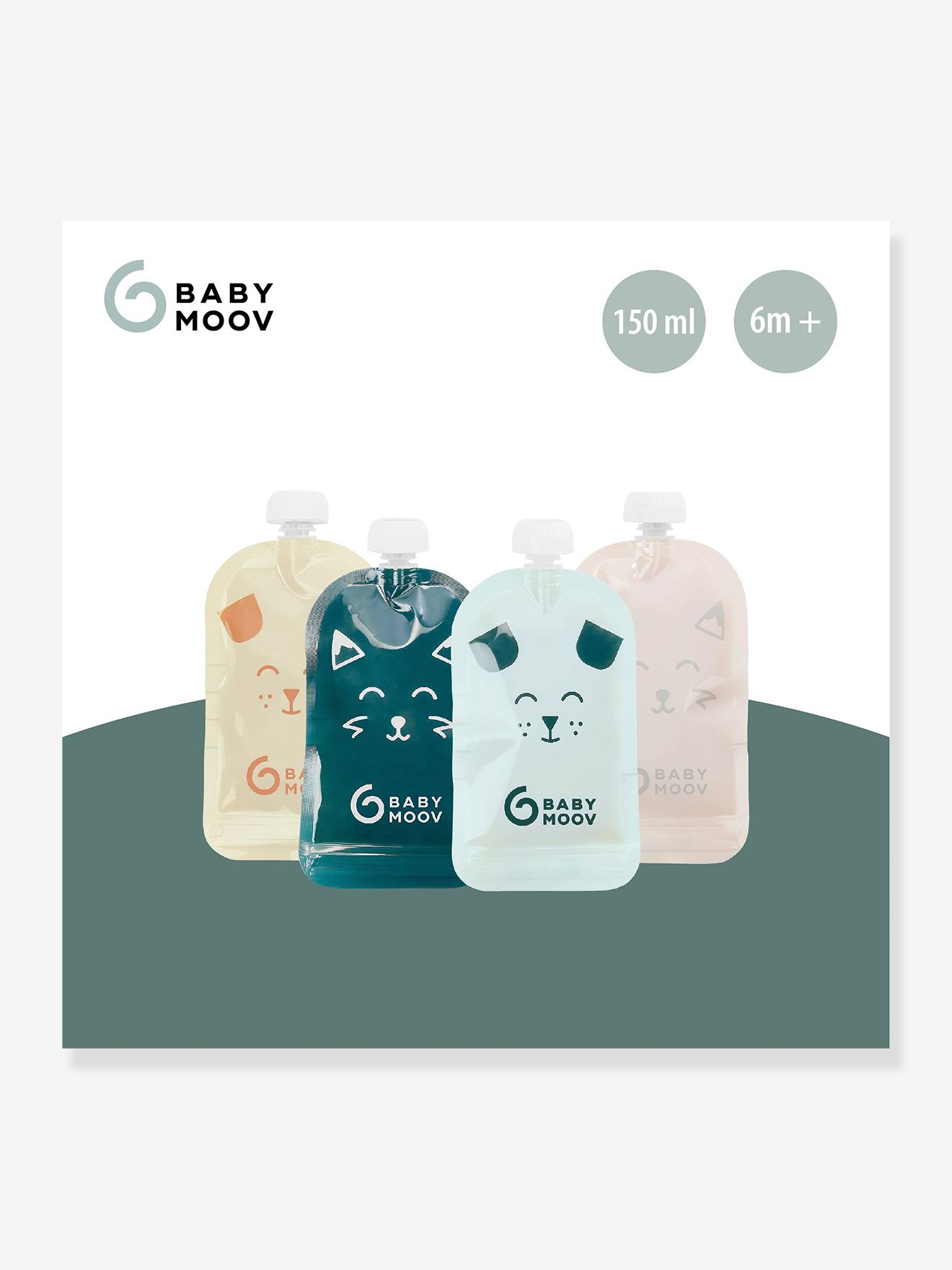 Thumbnail - 20er-Pack Mehrweg-Quetschbeutel BABYMOOV