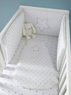 Dekoration & Bettwäsche-Babybettwäsche-Nestchen & Bettumrandungen-Baby Bettumrandung „Sternenregen“ Oeko-Tex