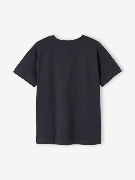 Jungen T-Shirt mit Tierprint, Recycling-Baumwolle - anthrazit+graublau+wollweiß - 3
