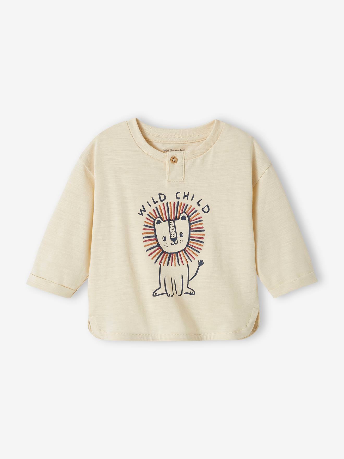 Baby Shirt mit Löwe Bio-Baumwolle