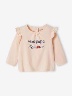 Babymode-Shirts & Rollkragenpullover-Shirts-Baby T-Shirt mit Schriftzug Bio-Baumwolle