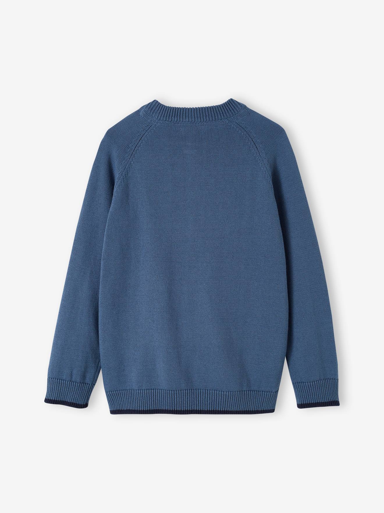 Thumbnail - Jungen Strickjacke im College