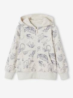 Jungen Kapuzensweatjacke mit Tiermotiven  [numero-image]