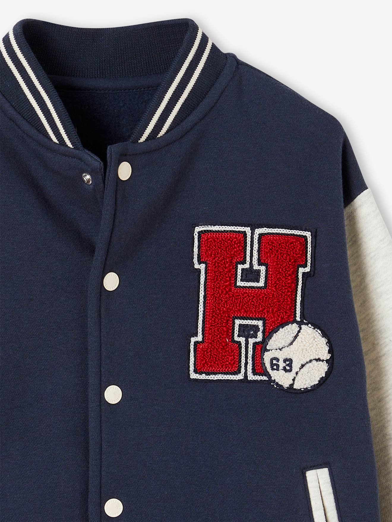 Thumbnail - Jungen College-Sweatjacke mit Aufnäher
