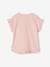 Mädchen T-Shirt mit Pailletten-Print und Volants Oeko-Tex - altrosa+aqua+grün+hellrosa - 16