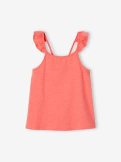 Maedchenkleidung-Shirts & Rollkragenpullover-Mädchen Top mit Volantträgern BASIC