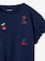Mädchen T-Shirt mit Paillettenherz - blau gestreift+himmelblau+marine+wollweiß gestreift - 13