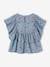 Mädchen Blusenshirt mit Recycling-Polyester - mehrfarbig+petrol+vanille - 5