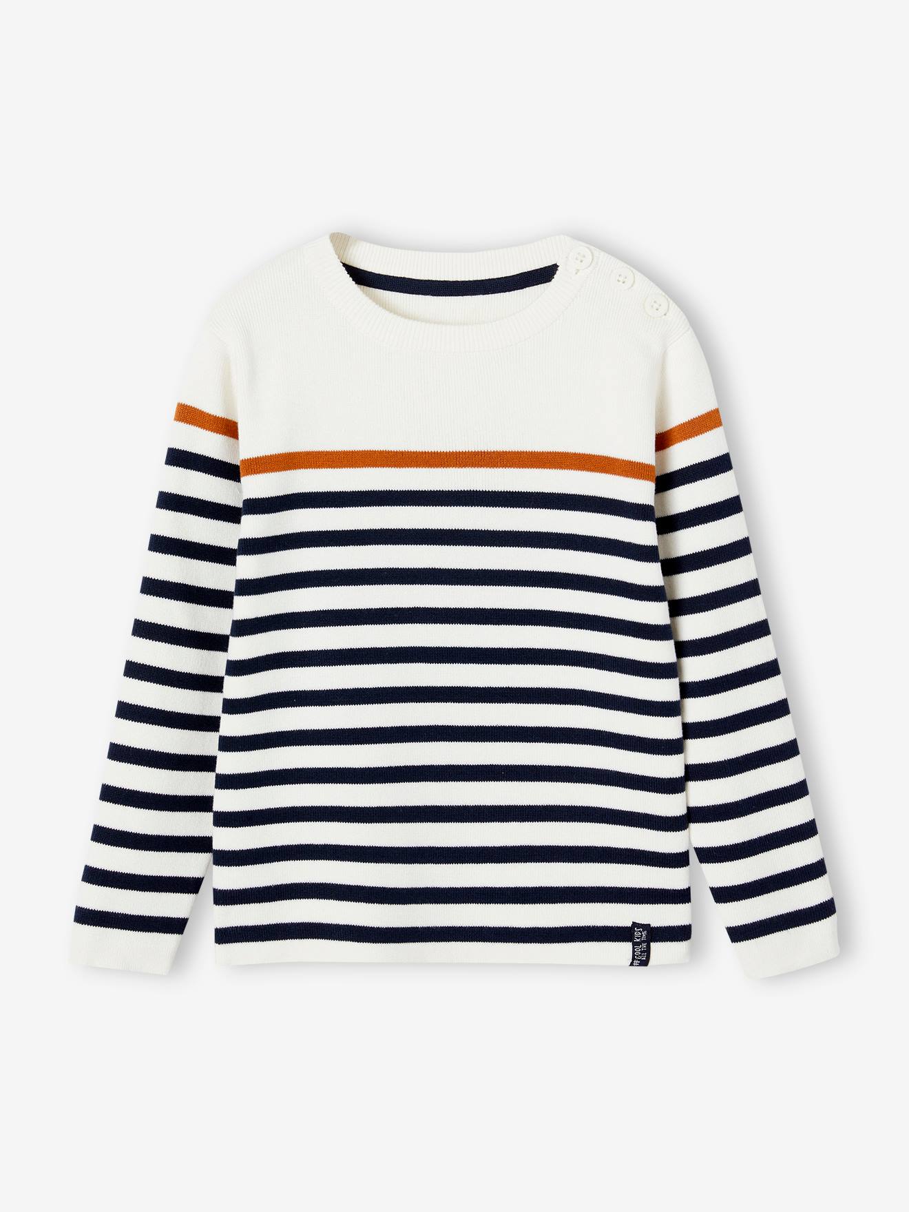 Jungen Streifenpullover