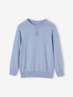 Jungen Pullover mit Henley-Ausschnitt Oeko-Tex, personalisierbar  [numero-image]