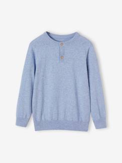 Jungenkleidung-Jungen Pullover mit Henley-Ausschnitt, personalisierbar