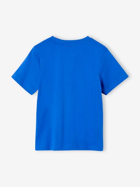 Jungen T-Shirt mit Schriftzug oder Print BASIC Oeko-Tex - aqua+gelb+königsblau+mintgrün+nachtblau+salbeigrün+weiß - 9
