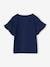 Mädchen T-Shirt mit Paillettenherz - blau gestreift+himmelblau+marine+wollweiß gestreift - 12