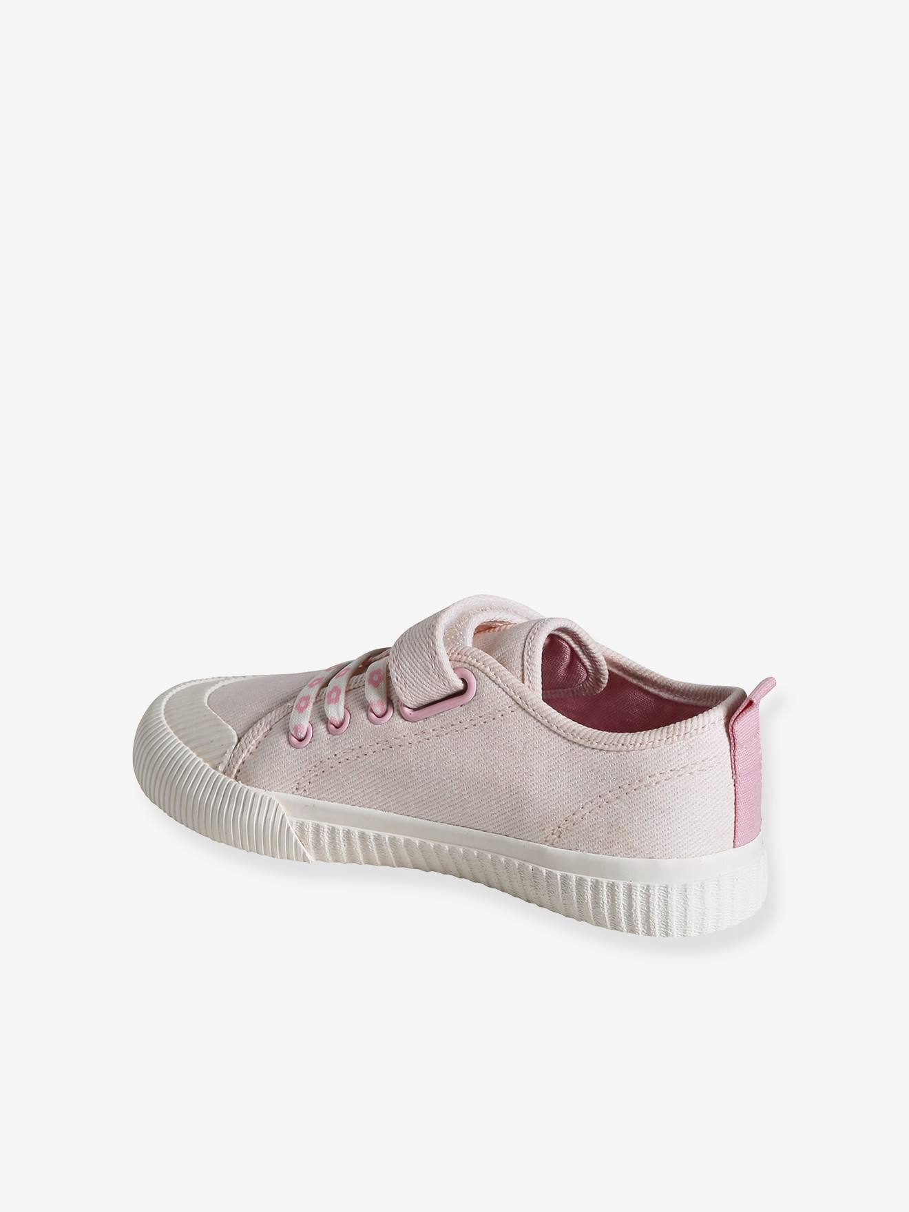 Thumbnail - Mädchen Stoff-Sneakers mit elastischer Schnürung hell